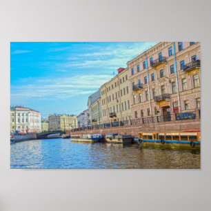 Moyka River, Saint Petersburg, Russia Poster