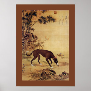 Moyuli ~ 墨玉璃 ~ Greyhound ~ Giuseppe Castigli Poster