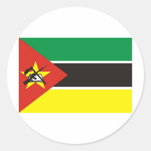 Mozambique Classic Round Sticker