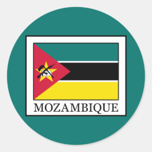 Mozambique Classic Round Sticker