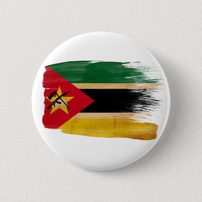 Mozambique Flag 2 Inch Round Button (Front)
