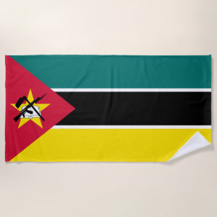 Mozambique Flag Beach Towel