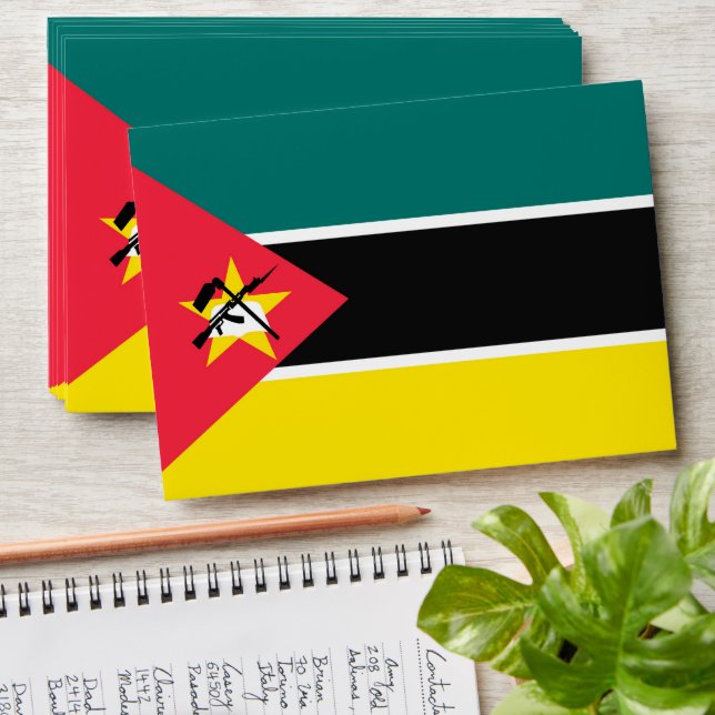 Mozambique flag envelope (Stacked)