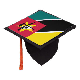 Mozambique Flag Graduation Cap Topper