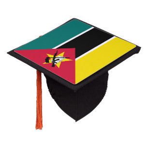Mozambique Flag Graduation Cap Topper