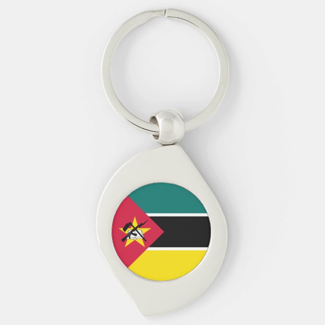 Mozambique Flag Keychain (Front)
