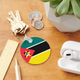 Mozambique flag keychain