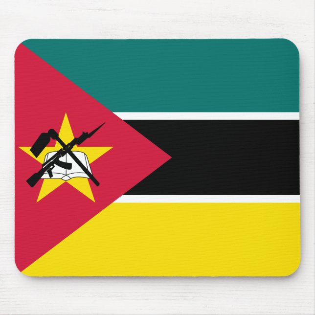 Mozambique Flag Mouse Pad (Front)