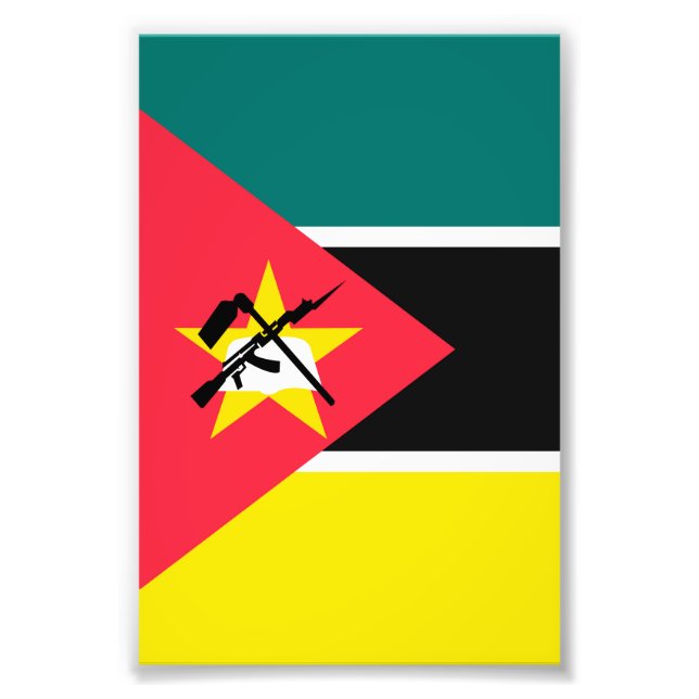 Mozambique flag photo print (Front)