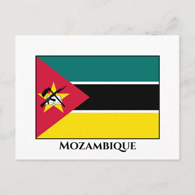 Mozambique Flag Postcard (Front)