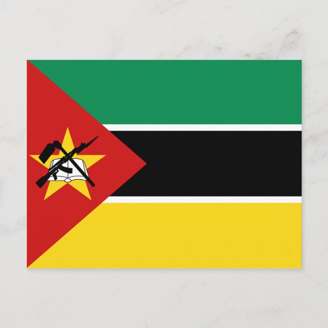 Mozambique Flag Postcard (Front)