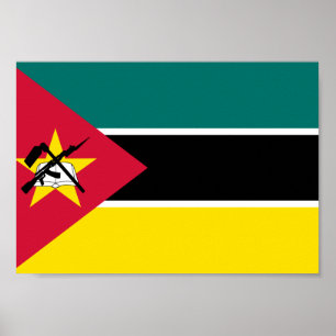 Mozambique Flag Poster