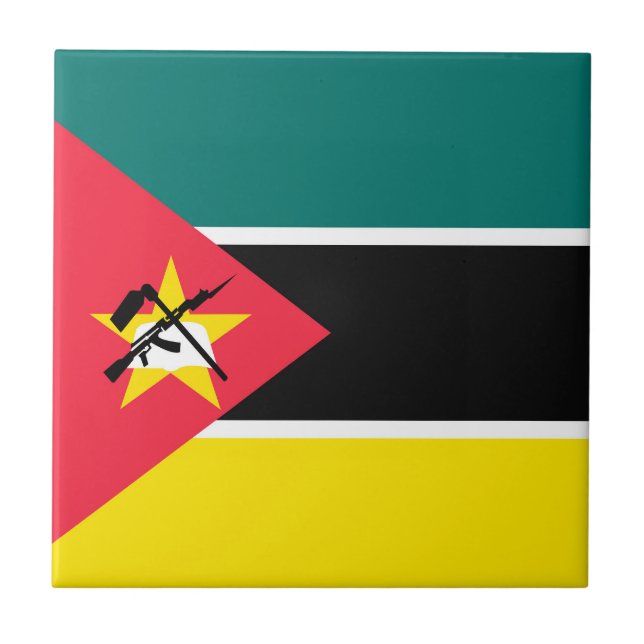 Mozambique flag tile (Front)