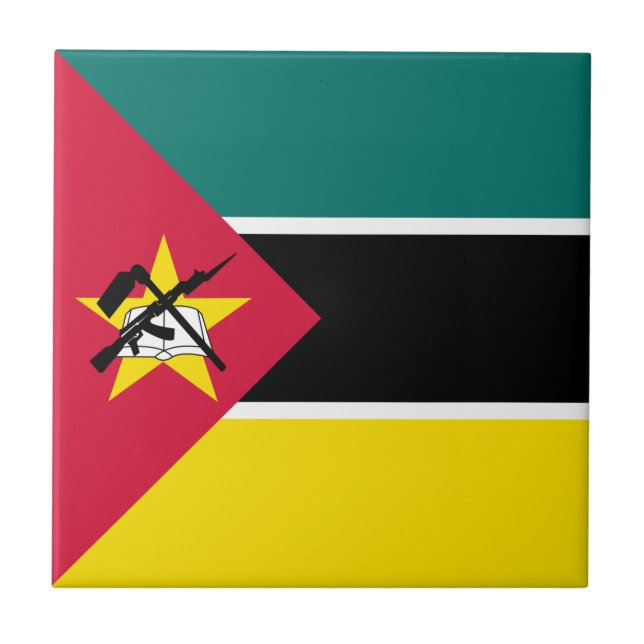 Mozambique Flag Tile (Front)
