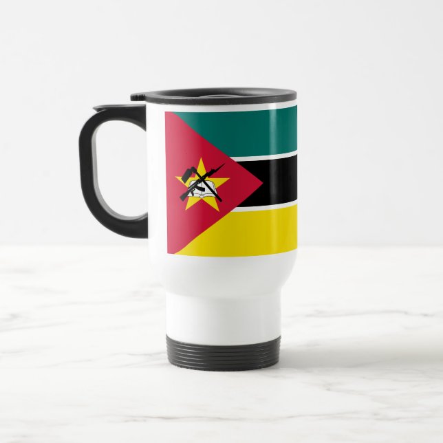 Mozambique Flag Travel Mug (Left)