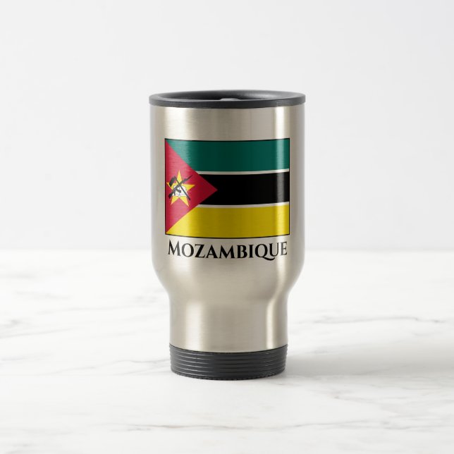 Mozambique Flag Travel Mug (Center)