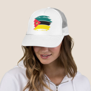 Mozambique flag trucker hat