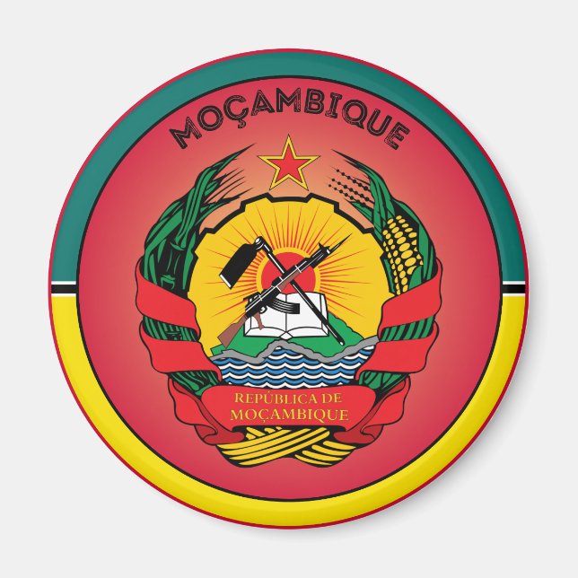 Mozambique Heritage Emblem Magnet (Front)