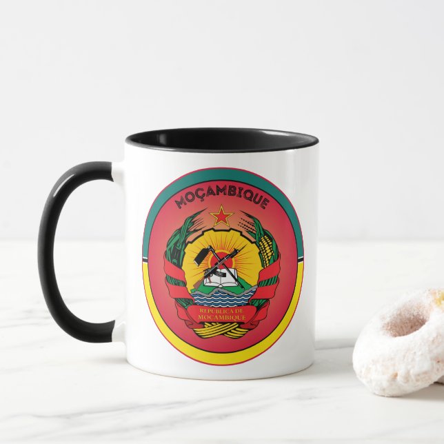 Mozambique Heritage Emblem Mug (With Donut)