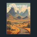 Mozambique Illustration Travel Art Vintage Postcard<br><div class="desc">Mozambique retro vector travel design. Mozambique is a coastal East African country known for its pristine Indian Ocean beaches,  vibrant marine life,  and rich cultural heritage. From the stunning Bazaruto Archipelago to historic coastal towns,  it offers a blend of tropical beauty and authentic local traditions.</div>