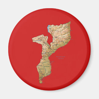 Mozambique Map Magnet
