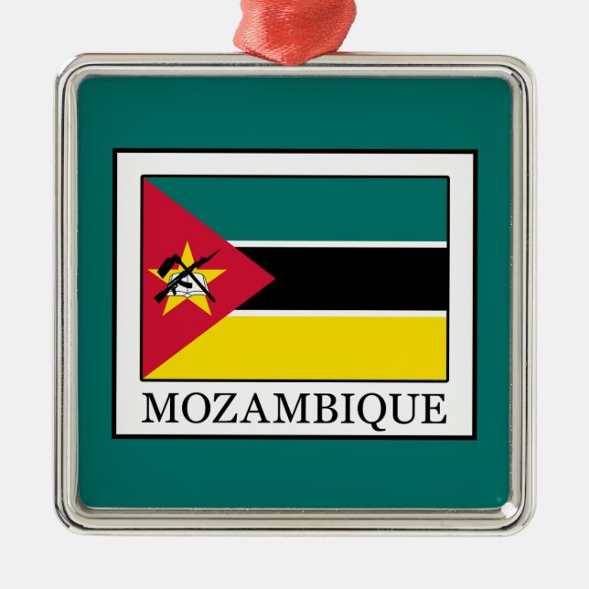 Mozambique Metal Ornament (Front)