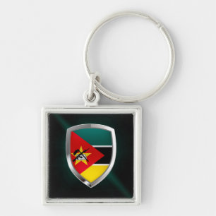 Mozambique Metallic Emblem Keychain