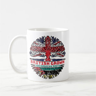Mozambique Mozambican British UK Tree Roots Flag Coffee Mug