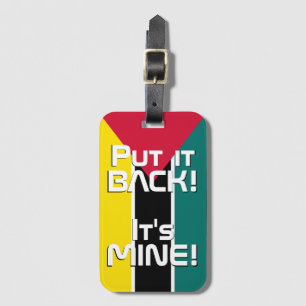 Mozambique National Flag Funny Patriotic Luggage Tag