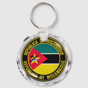 Mozambique Round Emblem Keychain