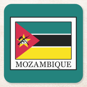 Mozambique Square Paper Coaster