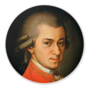 MOZART 1-1/2 inch ceramic pull knob