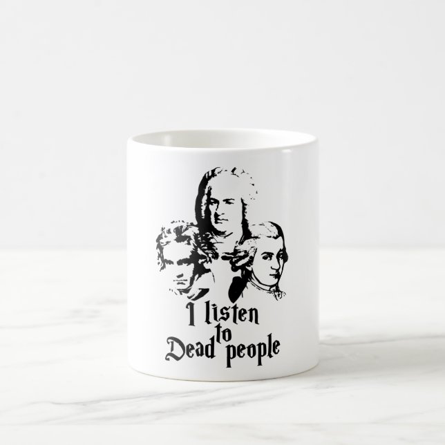 Mozart Bach Beethoven Coffee Mug (Center)