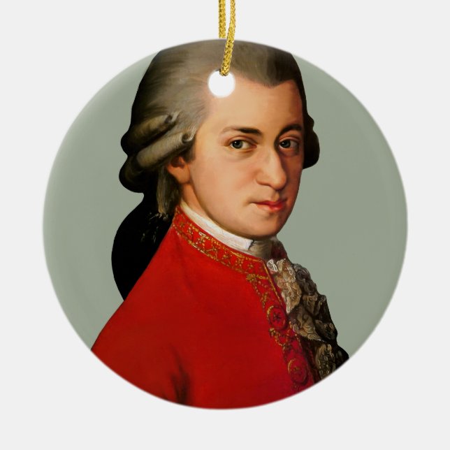 mozART Ceramic Ornament (Front)