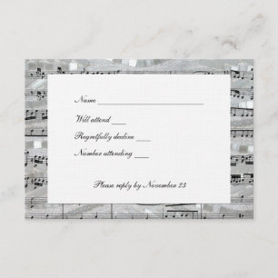 Mozart et Pearls rsvp avec enveloppes