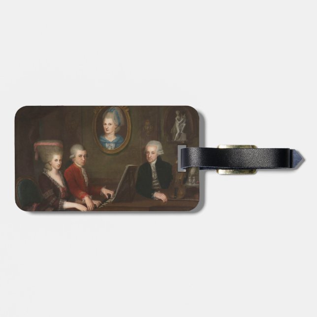 Mozart Family Portrait Luggage Tag (Back Horizontal)
