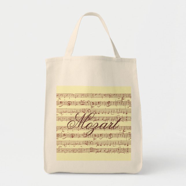 Mozart Gavotte - Grocery Tote (Front)
