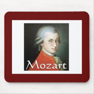 Mozart gifts for music lovers mouse pad