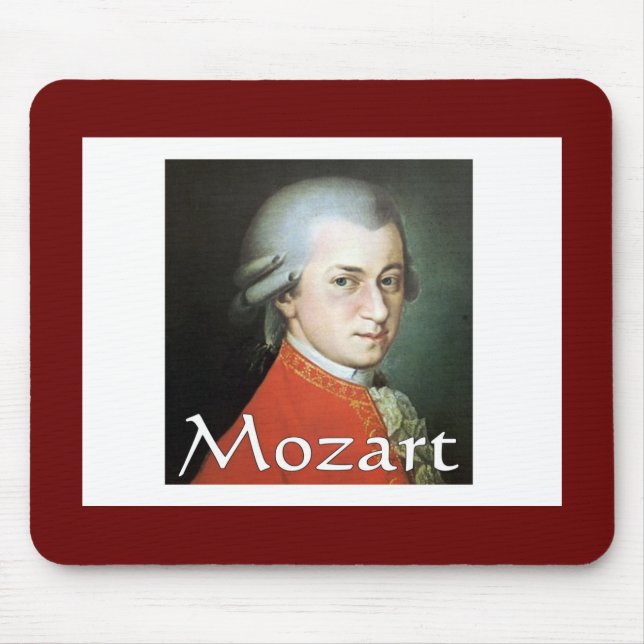 Mozart gifts for music lovers mouse pad (Front)