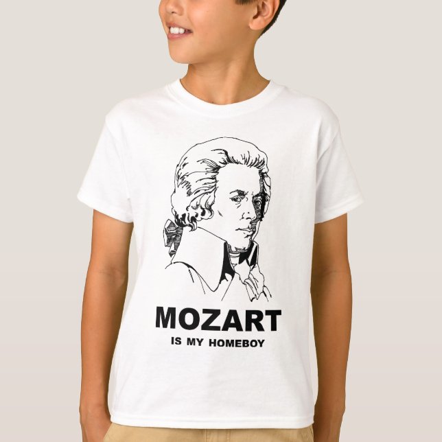 Mozart Is My Homeboy T-Shirt (Front)