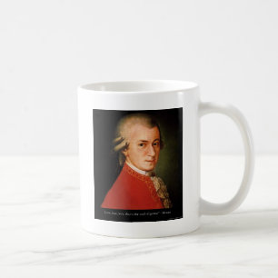 Mozart "Love Love Love" Quote Gifts & Collectibles Coffee Mug