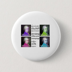 Mozart Lovers Gifts 2 Inch Round Button