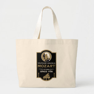 Mozart Music Lover Gift Large Tote Bag