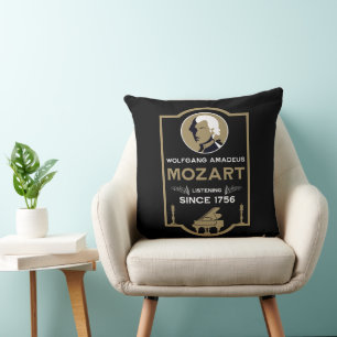 Mozart Music Lover Gift Throw Pillow