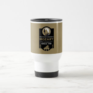 Mozart Music Lover Gift Travel Mug