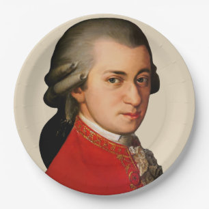 Mozart Paper Plate