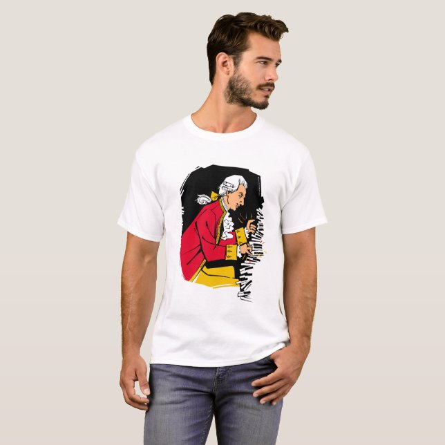 Mozart plays piano T-Shirt (Front Full)