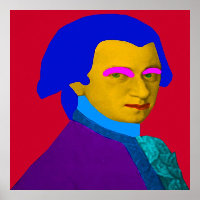 Mozart pop Art Poster (Front)