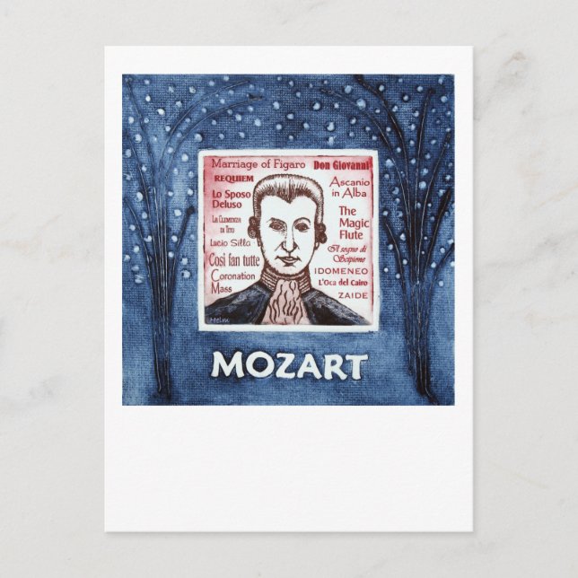 Mozart postcard (Front)