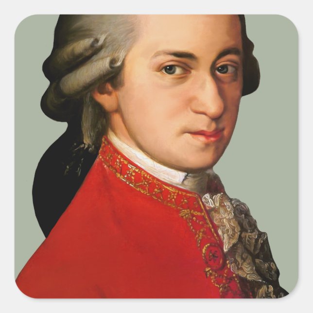 mozART Square Sticker (Front)